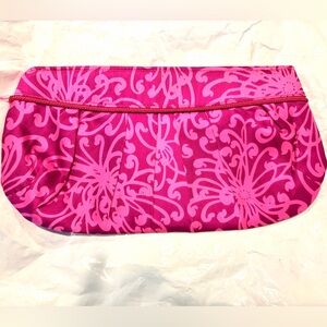Bold Fuchsia Floral Evening Clutch